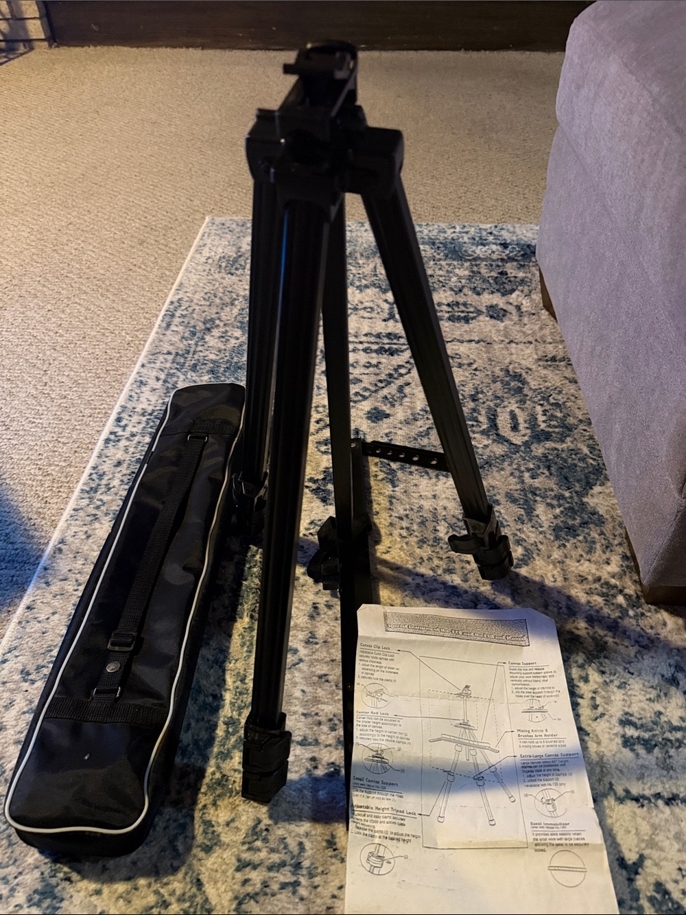 Portable Black easel Tripod with Carry Bag awesome